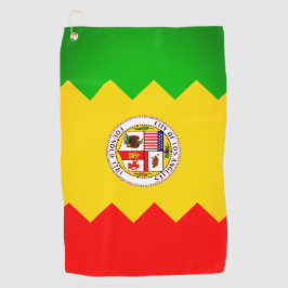 Toalla de golf con imagen de la bandera de la ciud
