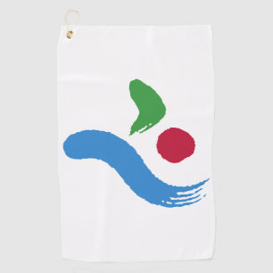 Toalla de golf con la bandera de Seúl, Corea del S