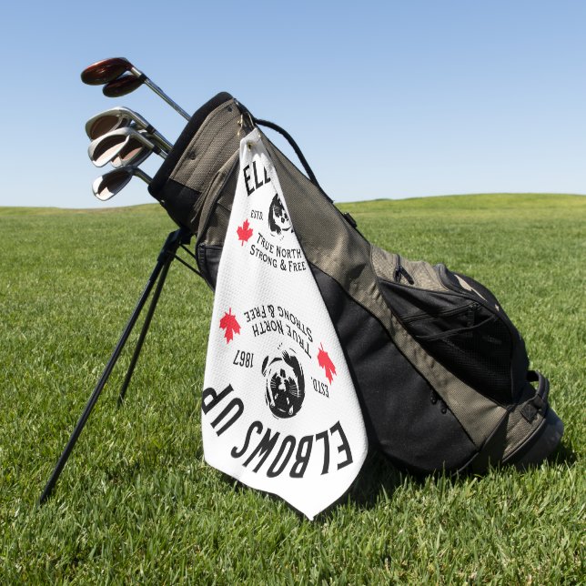 Toalla de golf con los codos arriba! (Verde)