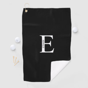 Toalla de golf con monograma personalizado y nombr