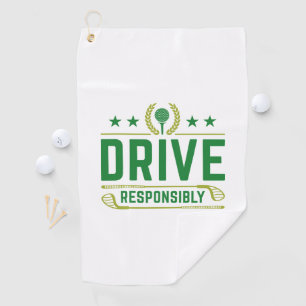 Toalla De Golf Conducir de forma responsable
