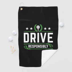 Toalla De Golf Conducir de forma responsable