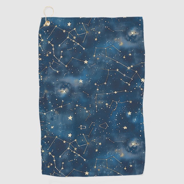 Toalla De Golf Constelación celeste - Noche estrellada (6) (Anverso)