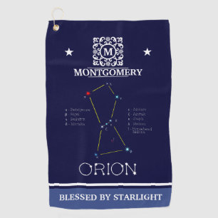 Toalla De Golf Constelación del hemisferio norte Orion
