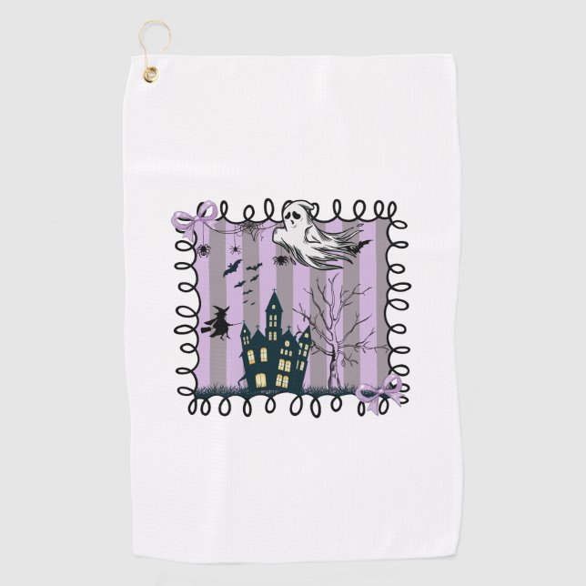 Toalla De Golf Coquette Halloween irlandés (Anverso)