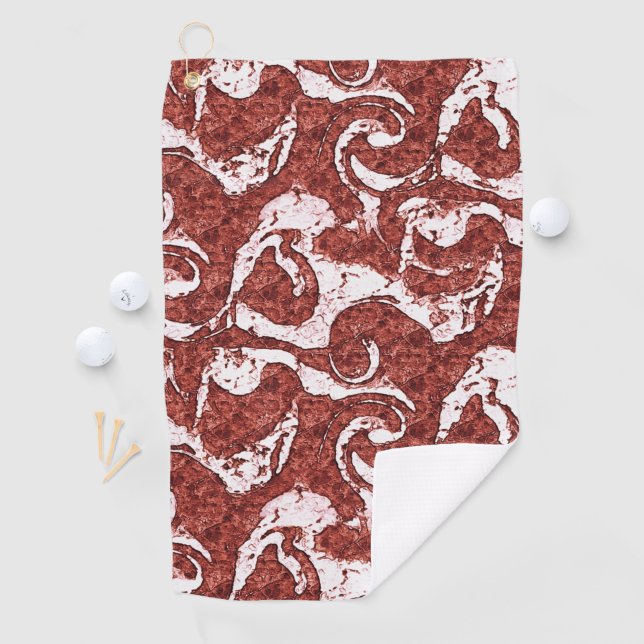 Toalla De Golf Corales rocosos accidentados y puntos blancos (In situ)