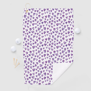 Toalla De Golf Corazón de acuarela