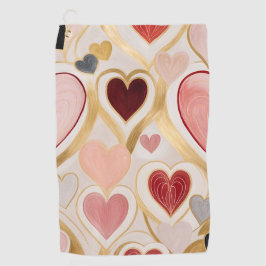 Toalla De Golf Corazones de amor
