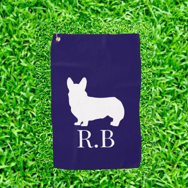 Toalla De Golf Corgi Gift Ideas Marina Azul (Tee off in style and show off your passion today!)