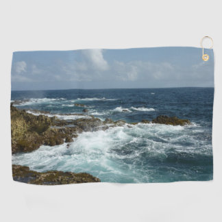 Toalla De Golf Costa Rocosa y Océano Azul de Aruba