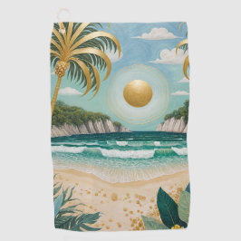 Toalla De Golf Costas doradas