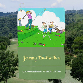 Toalla De Golf Crazy tee-off - Funny Personalizado de golf