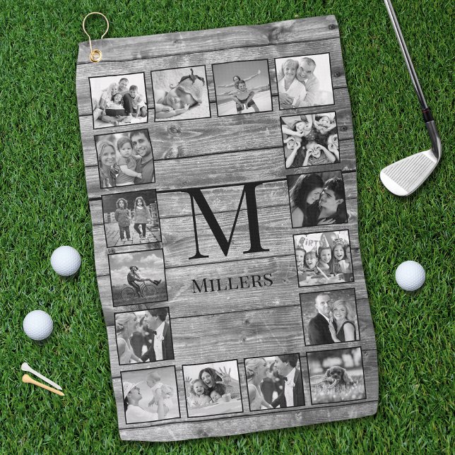 Toalla De Golf Crea tu Collage de fotos Personalizado Rustic Farm (Subido por el creador)