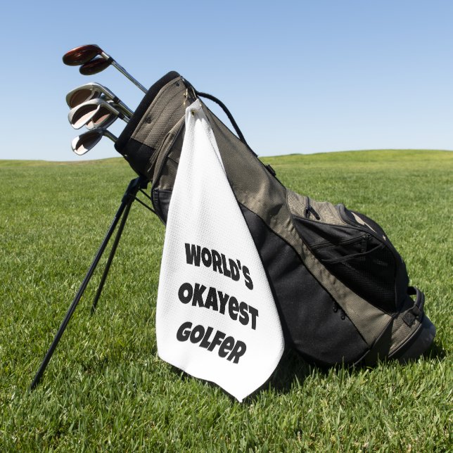 Toalla De Golf Crea tu propia comedia de golf divertida (Verde)