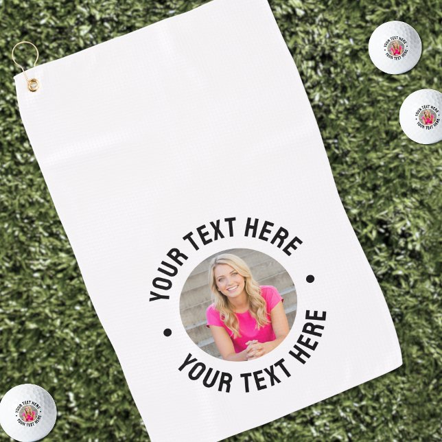 Toalla De Golf Crea tu Propia Foto (Create your Own Photo Golf Towel )