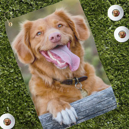 Toalla De Golf Crea tu propia foto de perro mascota
