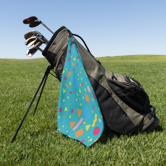 Toalla De Golf Creación de figura geométrica 1 (Verde)