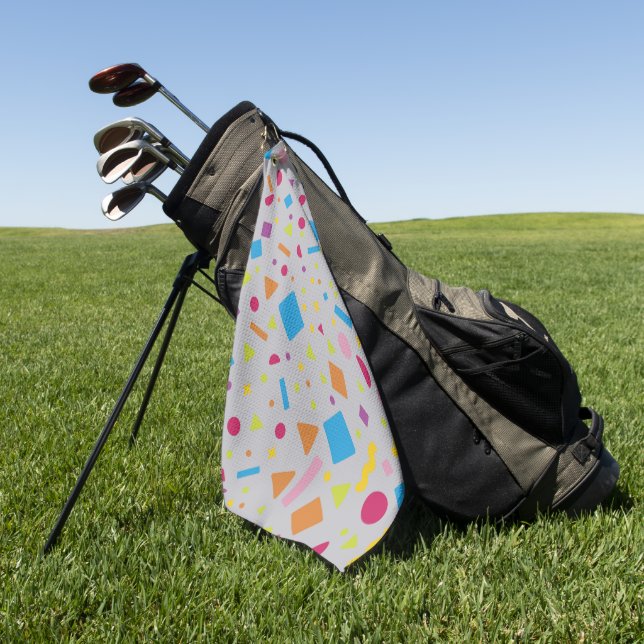 Toalla De Golf Creación de figura geométrica 2 (Verde)