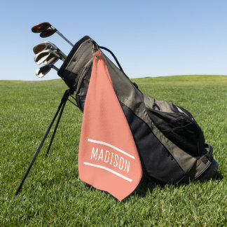 Toalla De Golf Crear su propio nombre personalizado