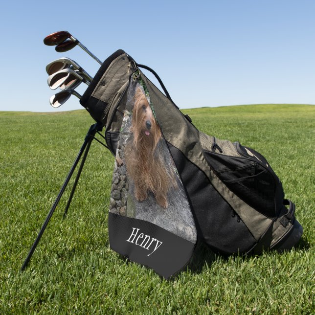 Toalla De Golf Crear su propio Personalizado de fotos de perros M (Verde)