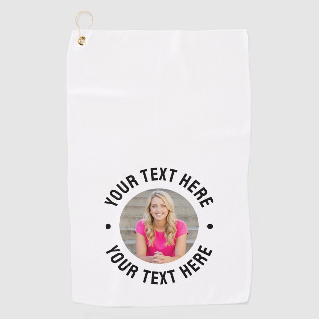 Toalla De Golf Create your Own Photo (Anverso)