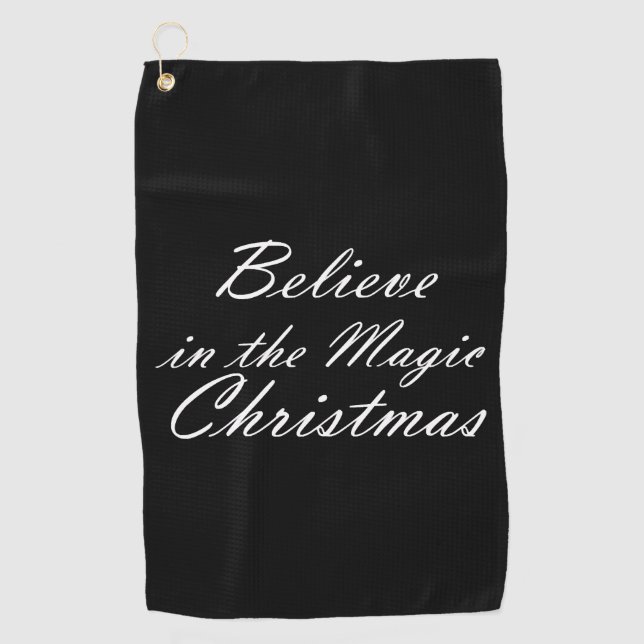 Toalla De Golf Creer en la magia de los Navidades (Anverso)