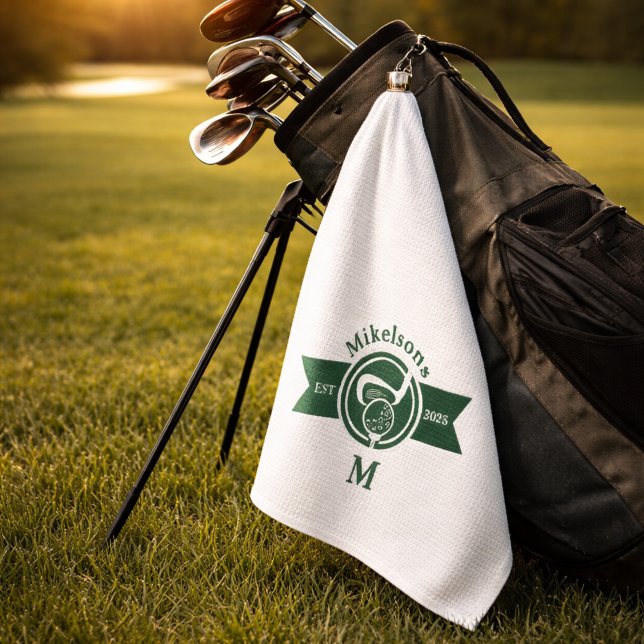 Toalla De Golf Crestá de Monograma Clásico Personalizado de Golf  (Subido por el creador)