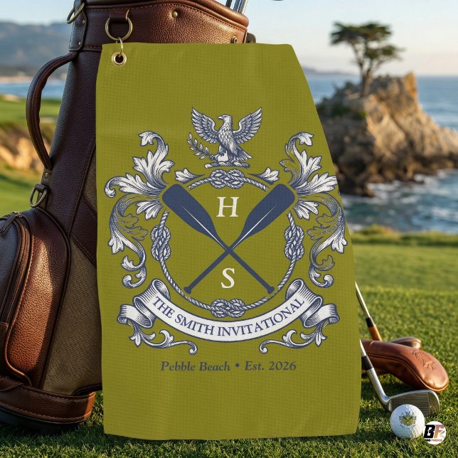 Toalla De Golf Crestá personalizada Smith Invitational y remos ol (Subido por el creador)