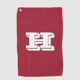 Toalla De Golf Crimson and White Varsity Letter Golf Towel