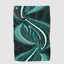 Cristalino en curvas de cian verde oscuro y ondas