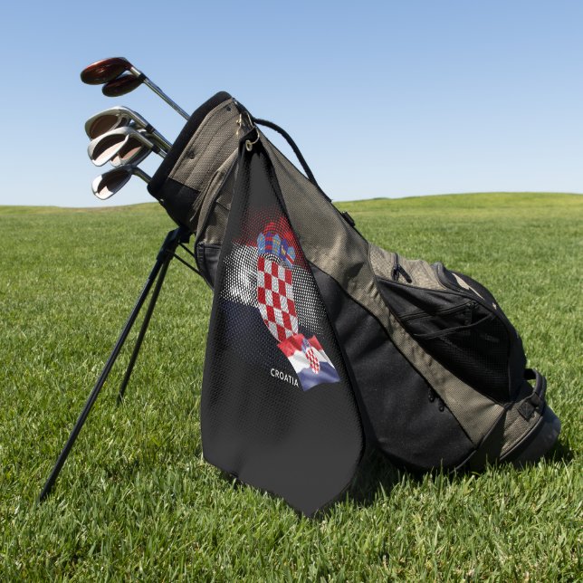 Toalla De Golf Croatia flag (Verde)