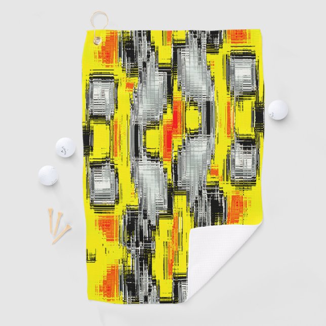 Toalla De Golf Cuadros abstractos formados de arañazos sobre amar (In situ)