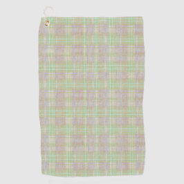 Toalla De Golf Cuadros desgastados de color salvia neutral