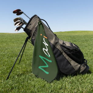 Toalla De Golf Cualquier nombre sobrepuesto en el número de gtcnt