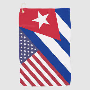 Toalla de golf cubana/americana, Cuba y América