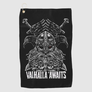 Toalla De Golf Cuervos de Odín Mitología vikinga Valhalla espera