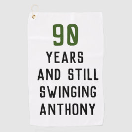 Toalla De Golf Cumpleaños Golfer Funny 90th happy Dad Par