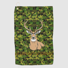 Toalla De Golf Custom camo deer golf towel