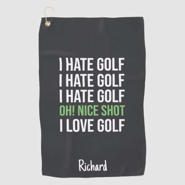 Toalla De Golf Custom Golf Towels Personalized Funny Golfer Gifts (Anverso)