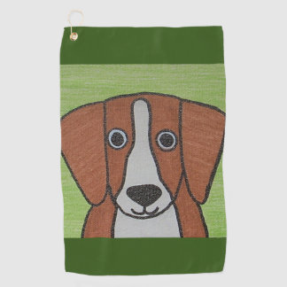 Toalla de golf Cute Beagle