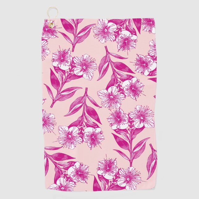 Toalla De Golf Cute Floral (Anverso)