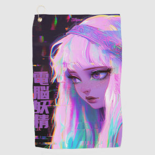 Toalla De Golf Cyber Fairy "Dennou Yousei" Glitchcore