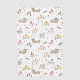 Toalla De Golf Dachshund Lover Weiner Dog Sausage Dog Wildflower
