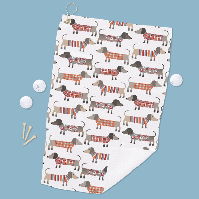 Toalla De Golf Dachshund Sausage Dog (Subido por el creador)