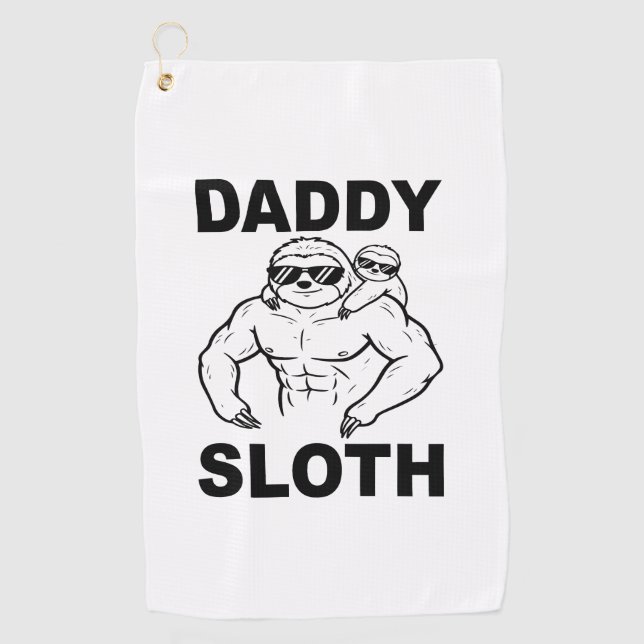 Toalla De Golf Daddy Sloth (Anverso)