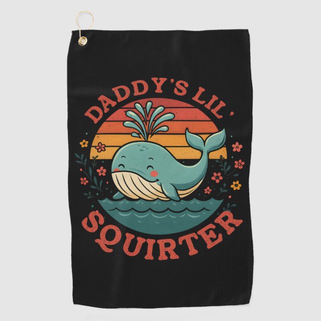 Toalla De Golf Daddys Little Whale (Anverso)