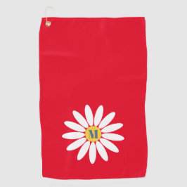 Toalla De Golf Daisy with Initial