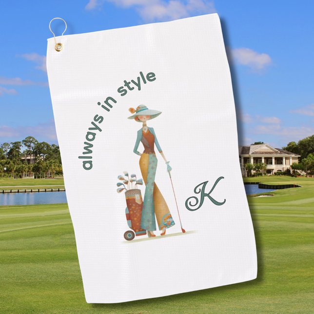 Toalla De Golf Damas Elegante Golfer Nombre Personalizado (Subido por el creador)