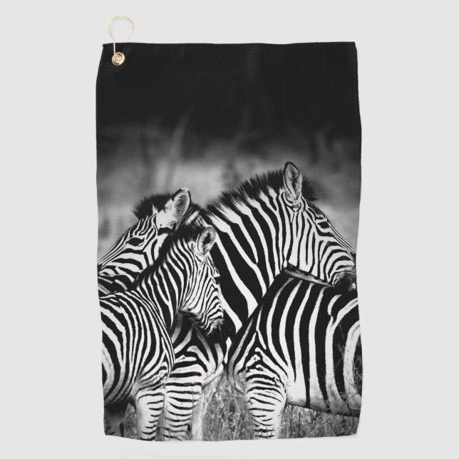 Toalla De Golf Dazzle de cebra (Anverso)