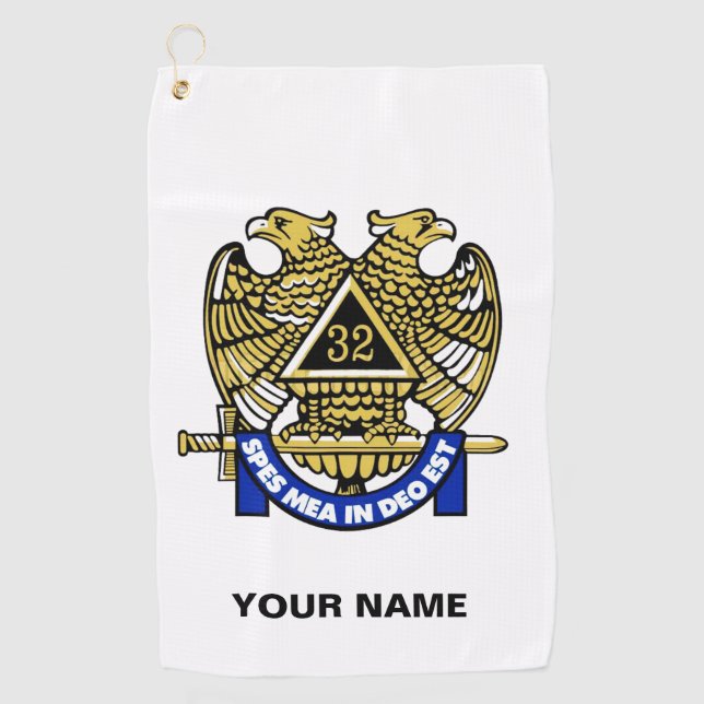 Toalla de golf de 32 GRADOS MASON (Anverso)